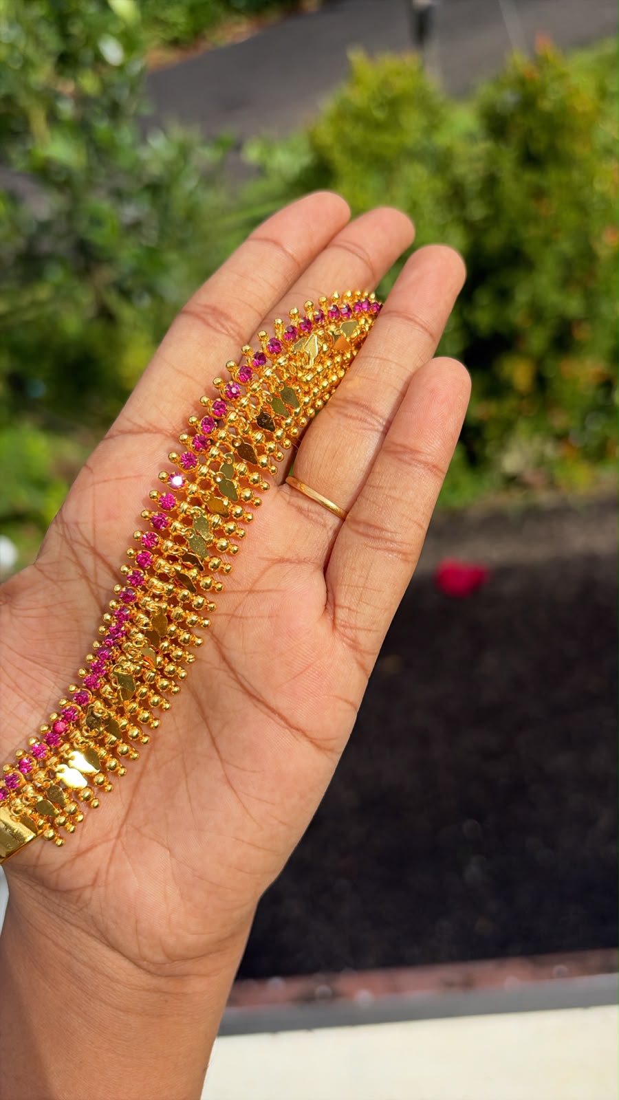 Elakkathali Gold Stone  Plated